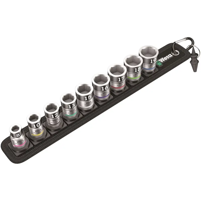 10Pc Skt Set On A Robust Textile Belt,  Wer05003970001 Wera Tools 1