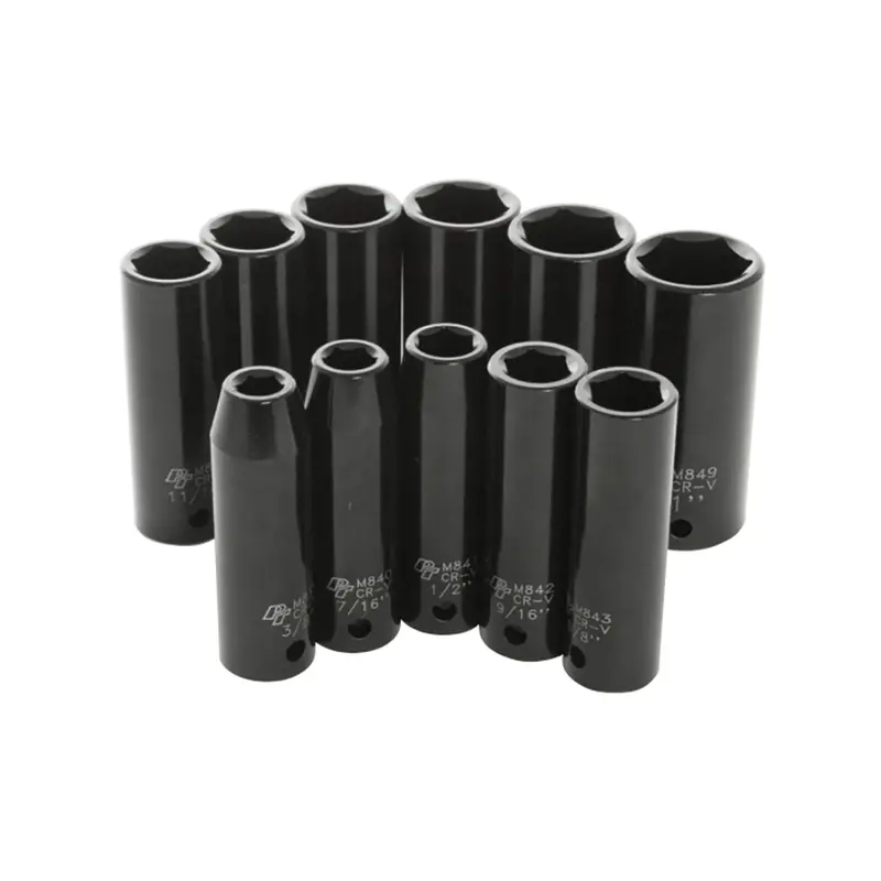 11-Piece 1/2' Drive Sae Dw Impact Socket Wlmm590db Wilmar Corp. / Performance Tool 1