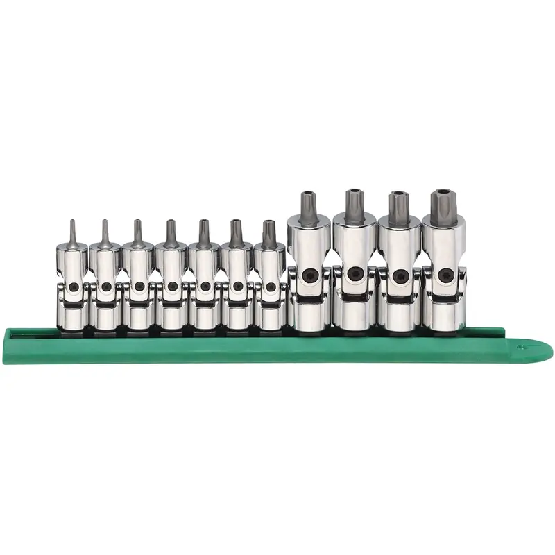 11 Piece 1/4" And 3/8" Drive Universal Stubby Socket Set Kdt81052 Gearwrench 1