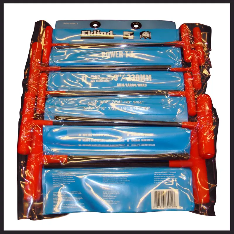 11-Piece Power T-Handle Hex Key Set With Pouch Ekl60911 Eklind Tool Company 1