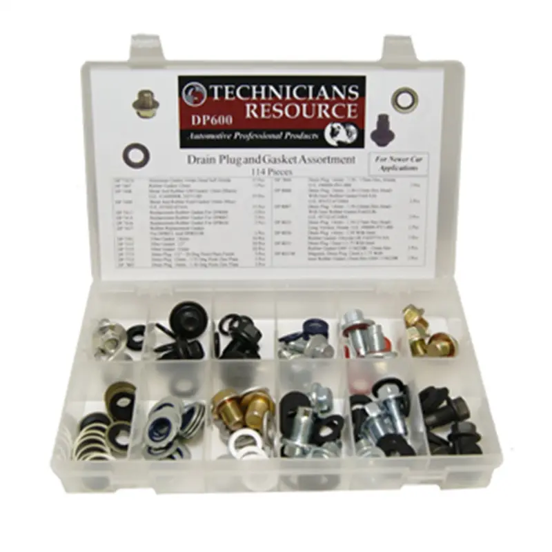 114 Pc. Drain Plug Assortment For Newer Car Applications Tmrdp600 The Main Resource 1