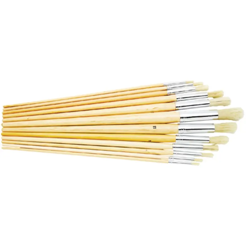 12 Pc Long Handle Artist Brush Wlm1451 Wilmar Corp. / Performance Tool 1