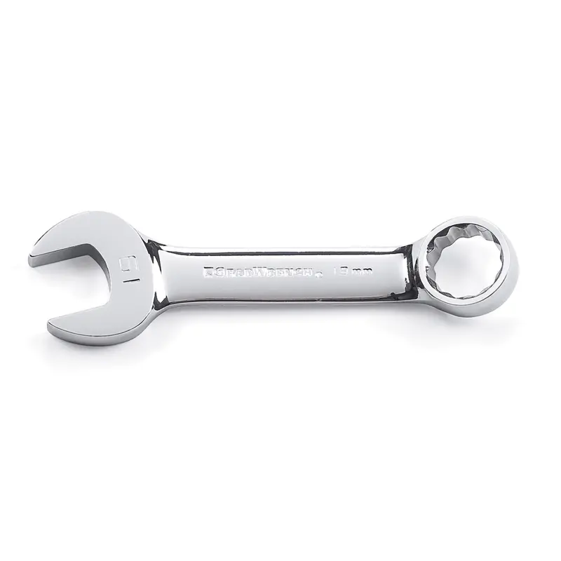 12 Point Metric Stubby Full Polish Combination Wrenches Kdt81643 Gearwrench 1