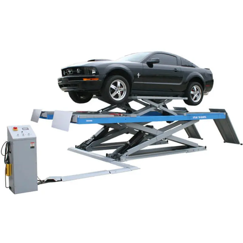 12,000 Lb. Alignment Scissor Lift W/ Slip Plates Ateattd-12Awfsl-N Atlas Automotive Equipment 1