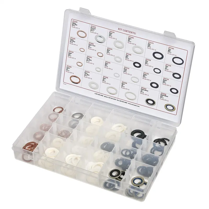 120Pk Drain Plug Gasket Assortment Srrdpg120 S.U.R. And R Auto Parts 1