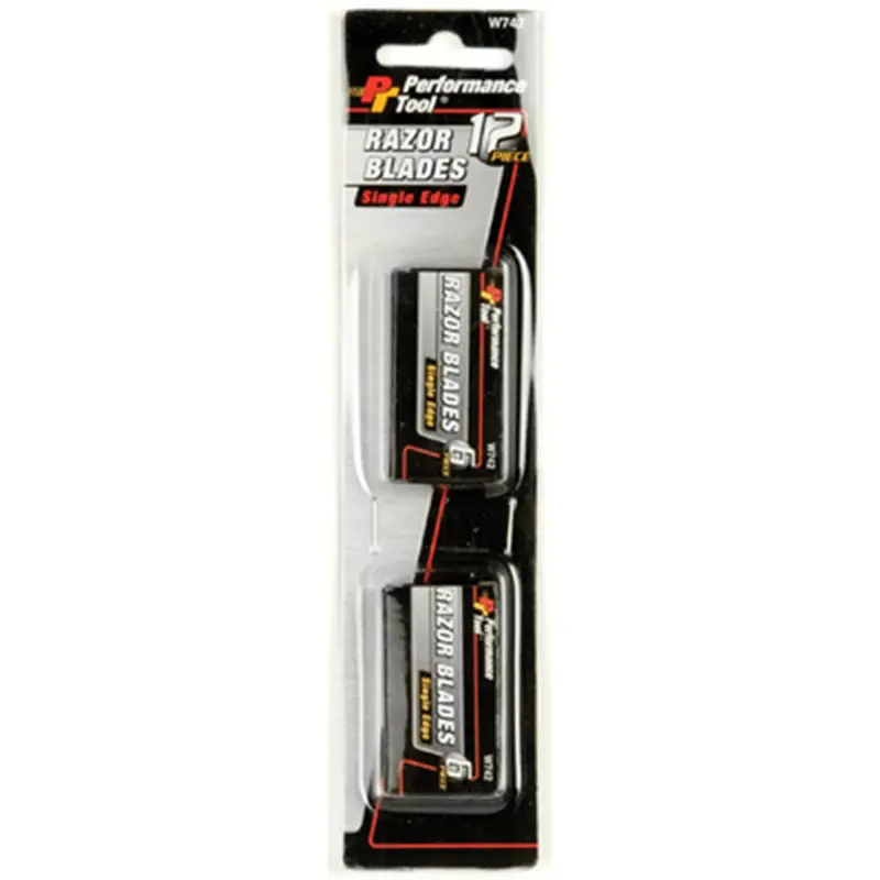 12Pc Single Edge Razor Blades Wlmw742 Wilmar Corp. / Performance Tool 1