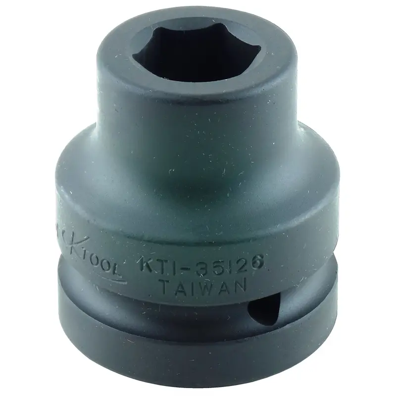 13/16" X 1" Drive 6-Point Fractional Sae Short Impact Socket (Ea) Kti35126 K Tool International 1
