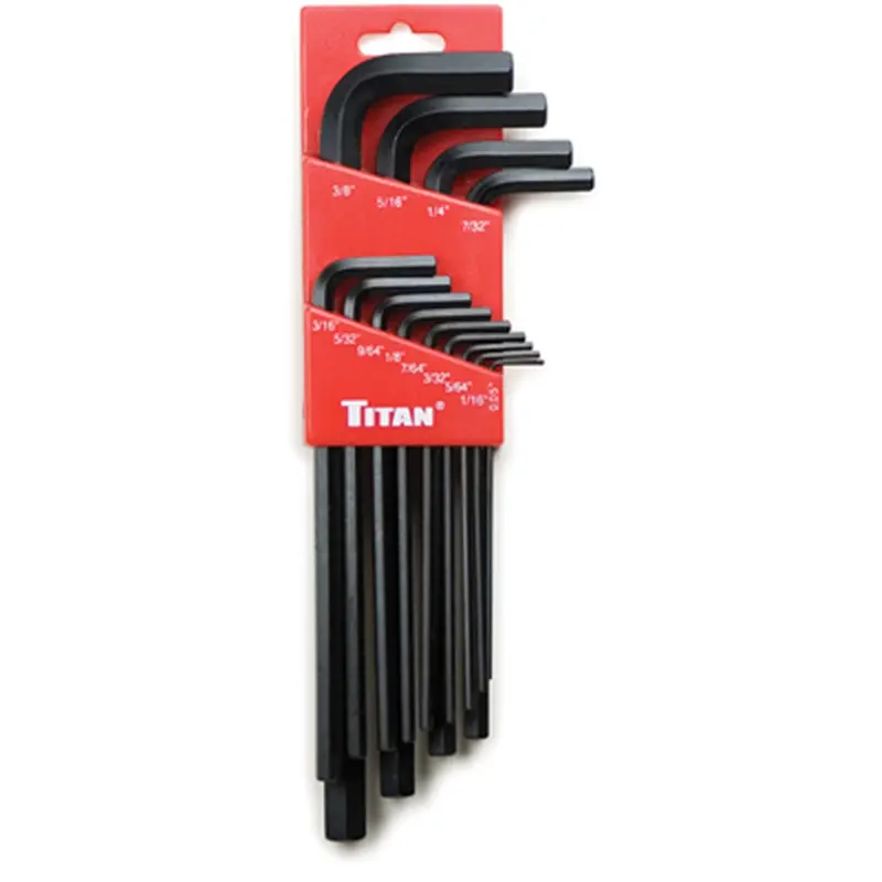 13 Pc Sae Long Arm Hex Key Set Tit12718 Titan 1
