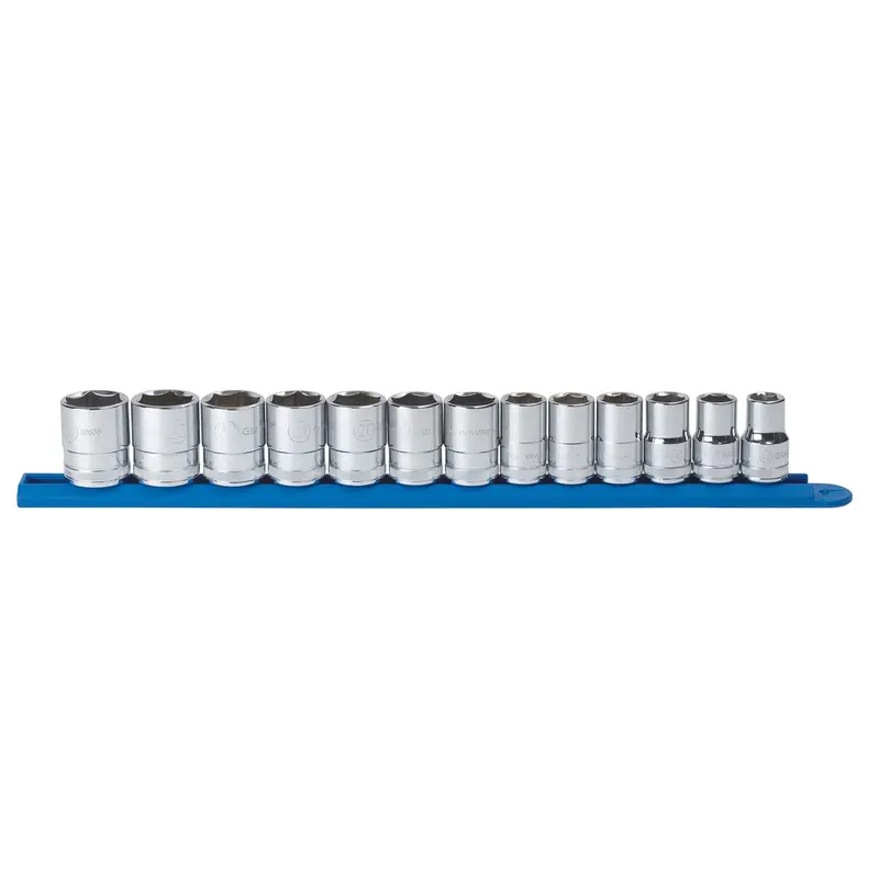 13-Piece 1/2" Drive 6 Point Standard Metric Socket Set Kdt80702 Gearwrench 1