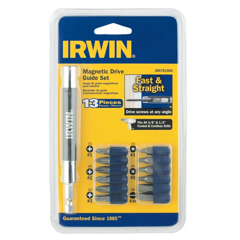 13 Piece Magnetic Drive Guide And Bit Set Irwiwaf1213 Irwin Industrial 1
