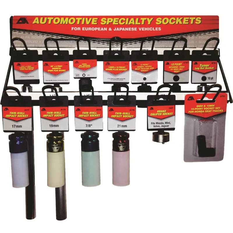 13-Piece Specialty Socket Assortment Display Cta034100 Cta Manufacturing 1