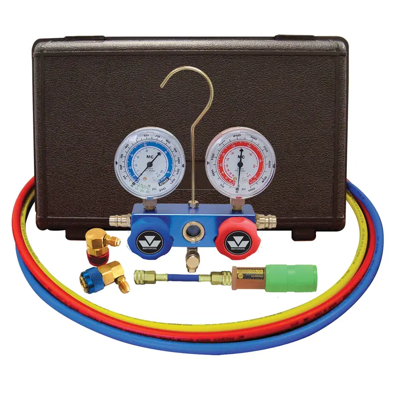 134A Aluminum Manifold Gauge Set With 60" Hoses And Standard Couplers Msc89660-Uv Mastercool 1