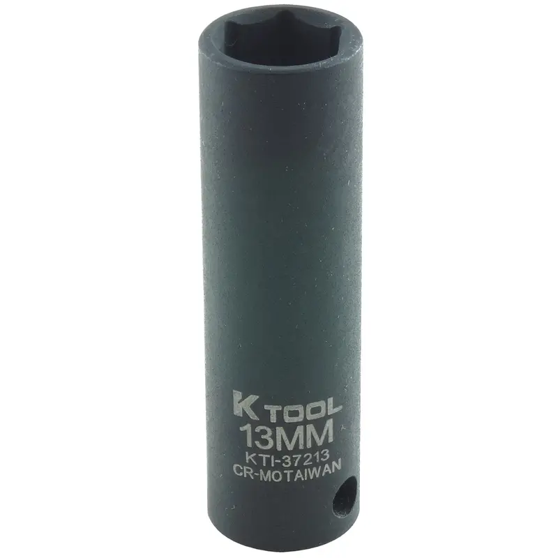 13Mm X 3/8" Drive 6-Point Metric Deep Chrome-Moly Impact Socket (Ea) Kti37213 K Tool International 1