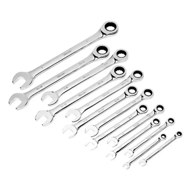 13Pc Sae Ratcheting Comb Wr Set Tit17354 Titan 1