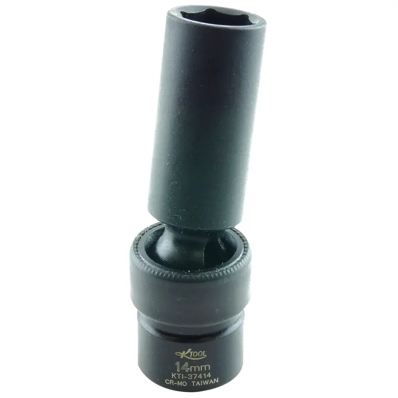 14Mm X 3/8" Drive 6-Point Metric Deep Chrome-Moly Impact Socket (Ea) Kti37414 K Tool International 1