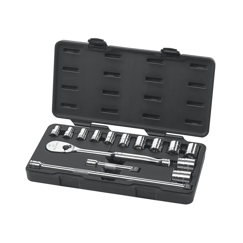 15 Piece 1/2" Drive 6 Point Sae Socket Set Kdt80706 Gearwrench 1