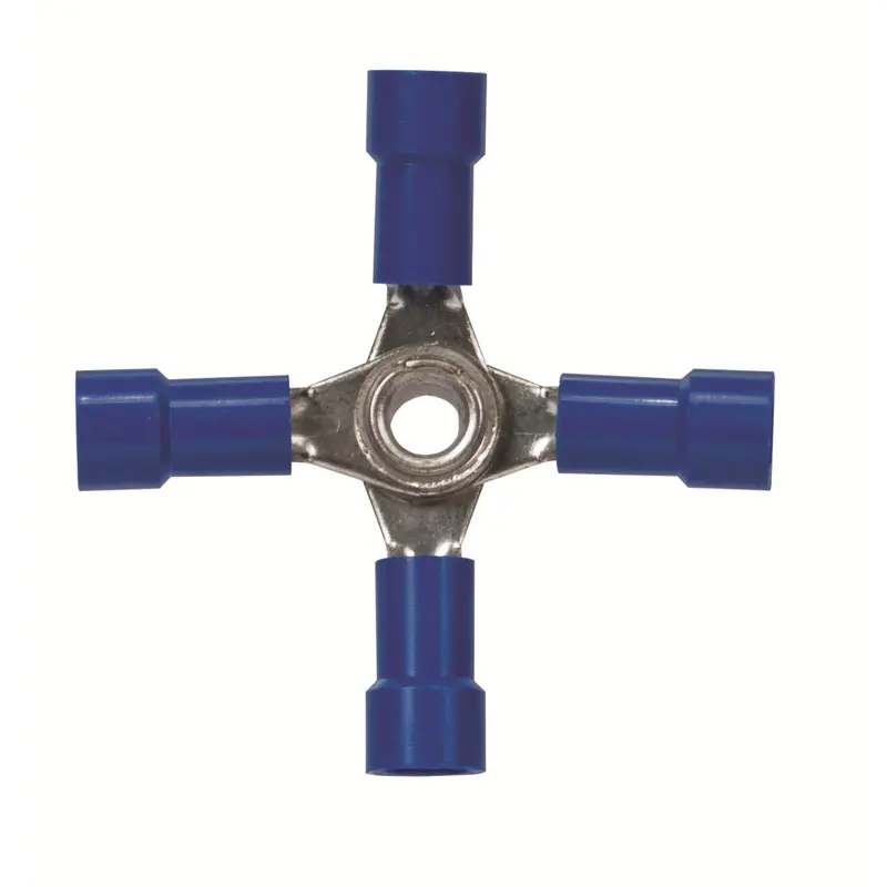 16-14 4-Way (X) Blue Vinyl Connector 4 Pcs Jtt2266h The Best Connection 1