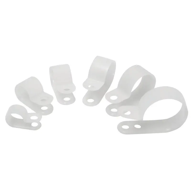 16 Piece 1/8" Thru 1" I.D. Natural Nylon Clamps Assort Jtt4654h The Best Connection 1