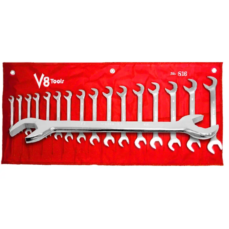 16-Piece Angle Wrench Combination Set V8t816 V-8 Tools 1