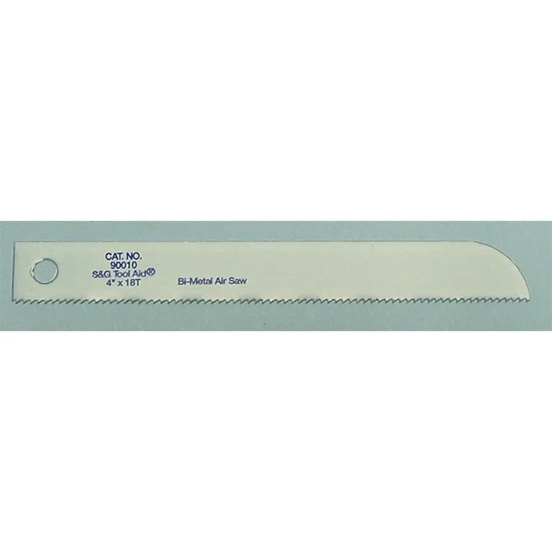 18 Tpi 4" All Purpose Reciprocating Air Saw Blades 5 Per Pack Sgt90010 Sg Tool Aid 1