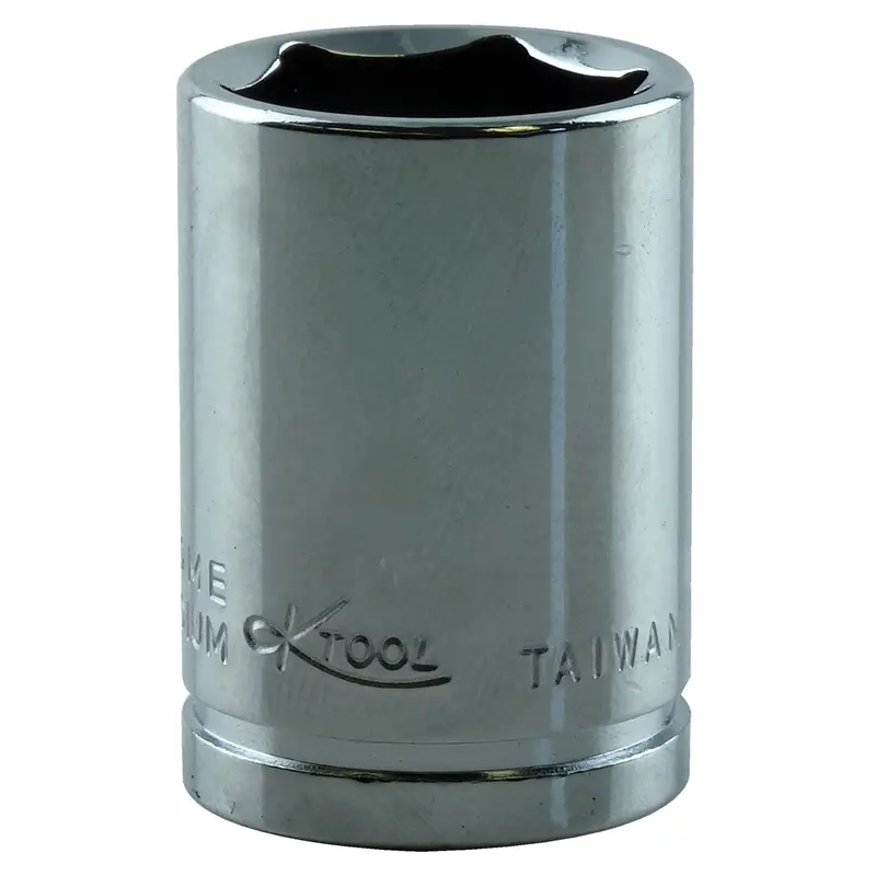 18Mm X 3/8" Drive 6-Point Metric Chrome Standard Socket (Ea) Kti27118 K Tool International 1