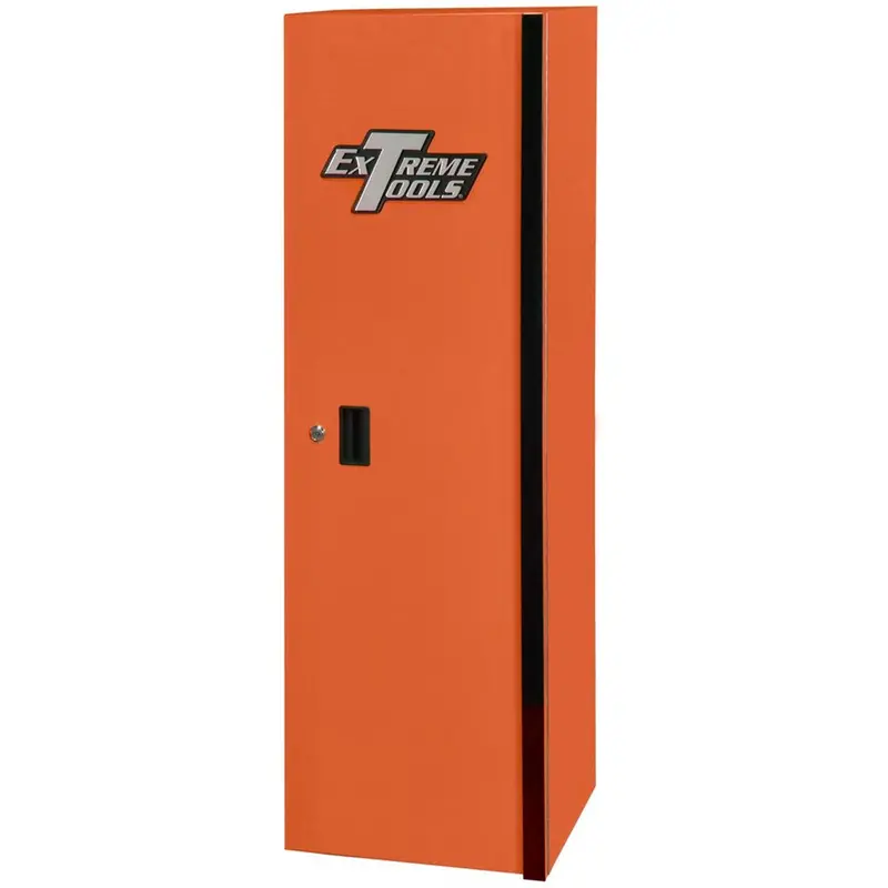 19" Extreme Tools 3-Drawer 3-Shelf Side Locker, Orange Black Trim Extrx192503slorbk Extreme Tools 1