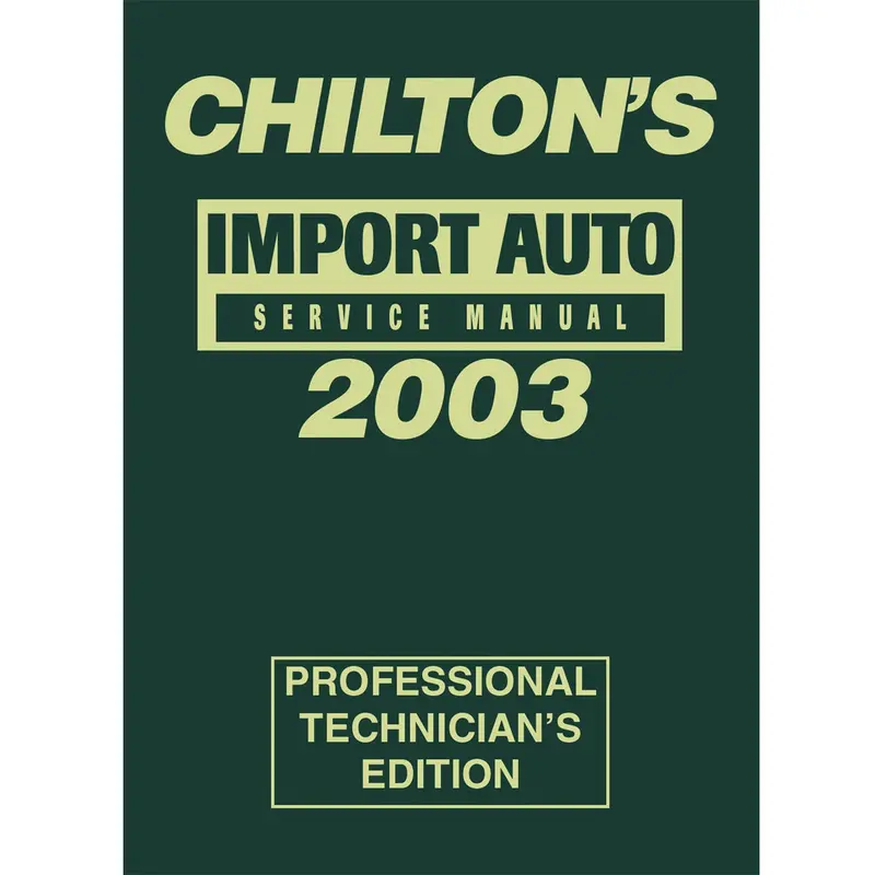 1999 - 2003 Import Service Manual Chn9357 Chiltons Book Company 1