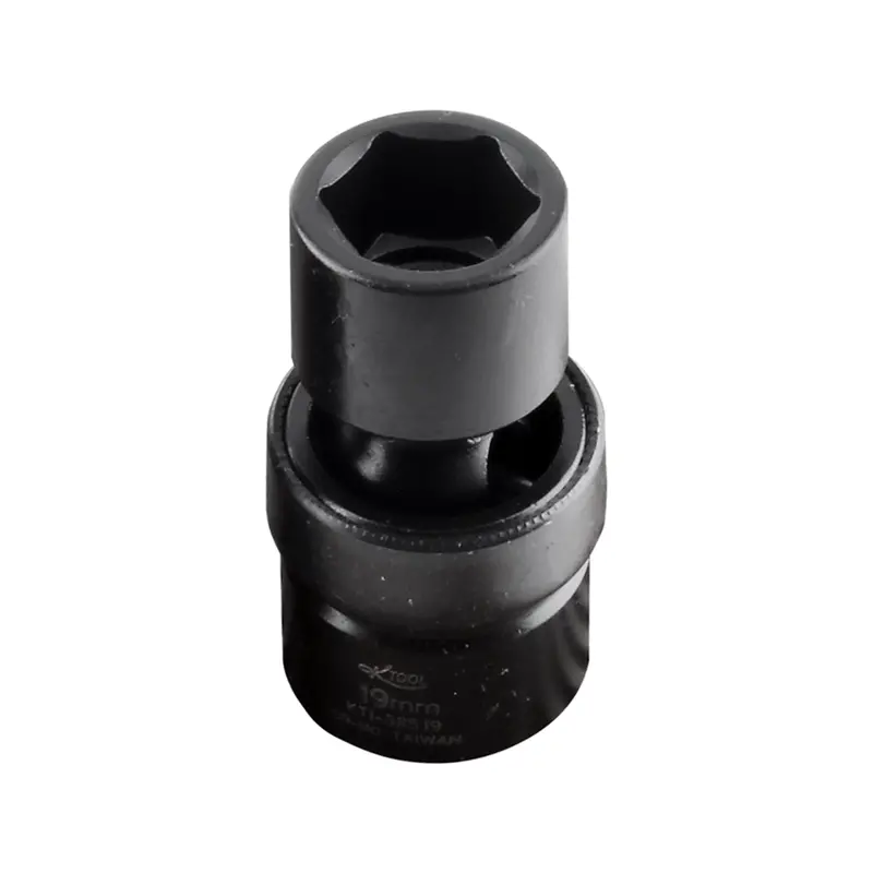 19Mm X 1/2" Drive 6-Point Metric Standard Chrome-Moly Impact Flex Socket (Ea) Kti38519 K Tool International 1
