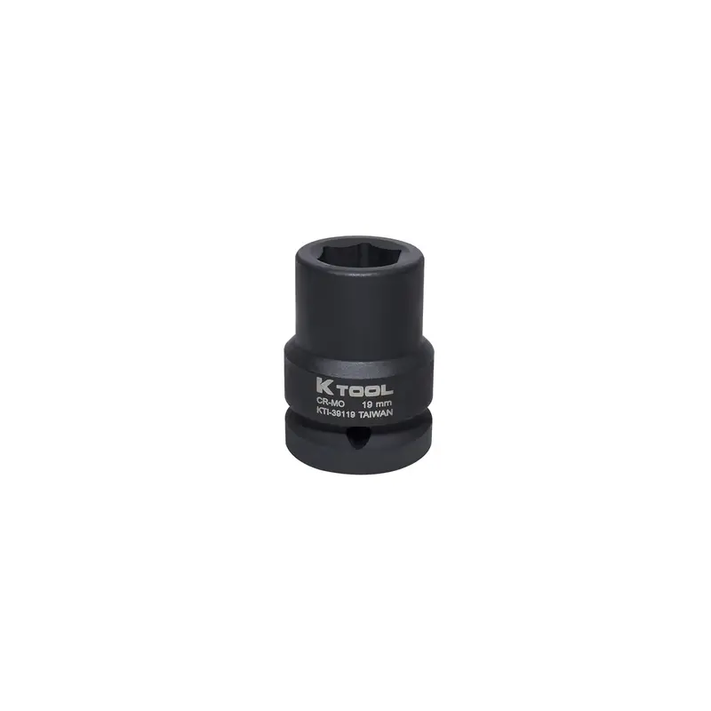 19Mm X 3/4" Drive 6-Point Metric Standard Chrome-Moly Impact Socket (Ea) Kti39119 K Tool International 1