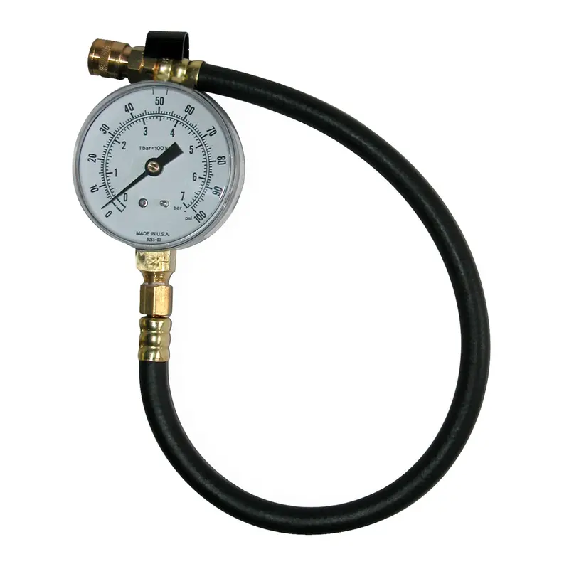 2-1/2" (100 Psi) Gauge And Hose For Tu-448 Sta74440 Lang Tools 1