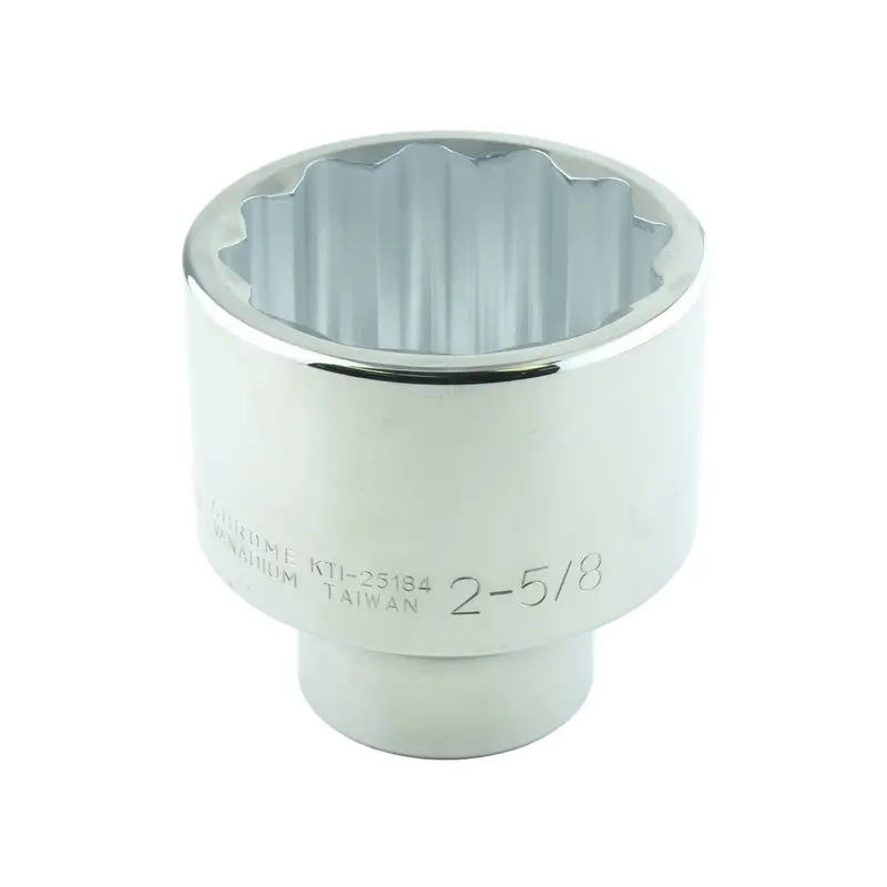 2-5/8 In. X 1 In. Drive 12-Point Chrome Socket (Ea) Kti25184 K Tool International 1