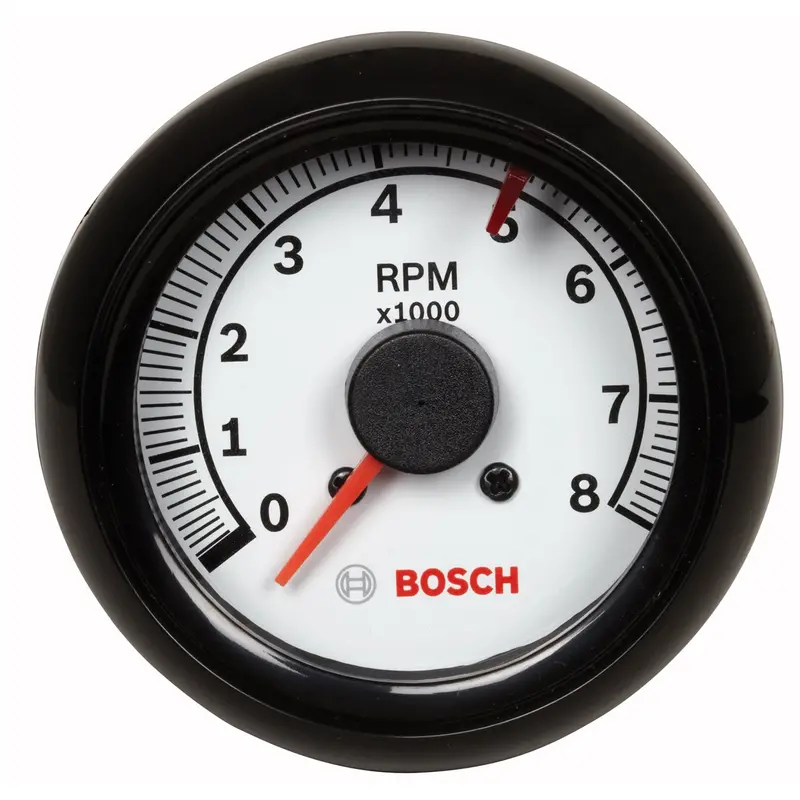 2-5/8" Tachometer, White/Black Bosfst7904 Bosch 1