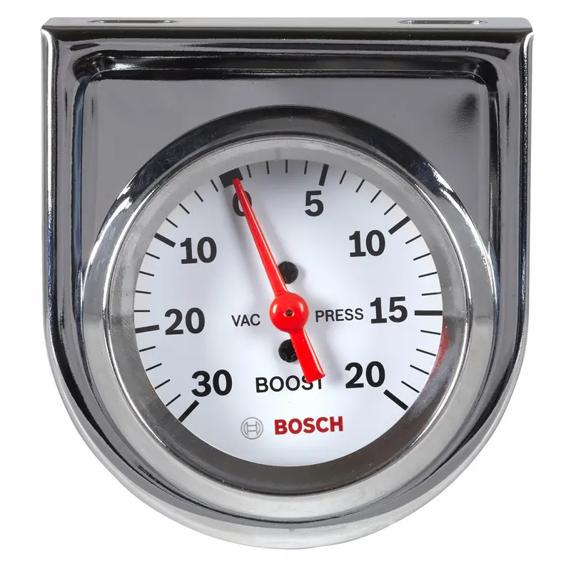 2" Mechanical Vacuum/Boost Gauge, White Face Bosfst8203 Bosch 1