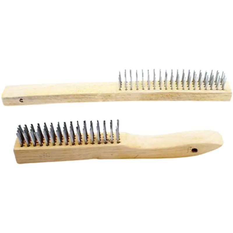 2 Pc Wood Handle Wire Brush Wlm1450 Wilmar Corp. / Performance Tool 1