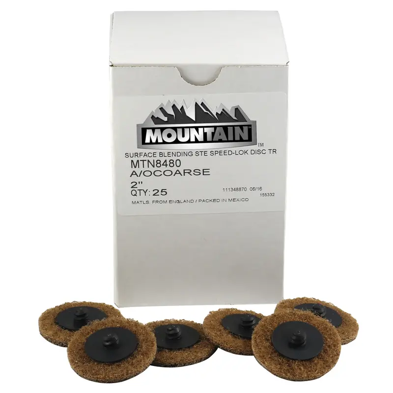 2" Twist And Lock Style Surface Prep Disc - Box Of 25 Mtn8480 Mountain 1