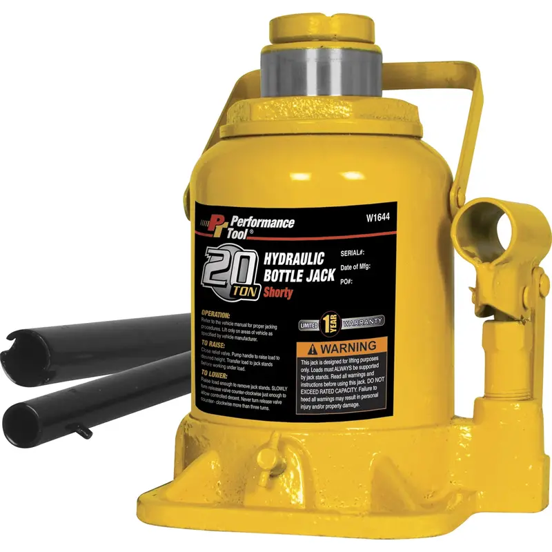20 Ton Shorty Hydraulic Bottle Jack Wlmw1644 Wilmar Corp. / Performance Tool 1