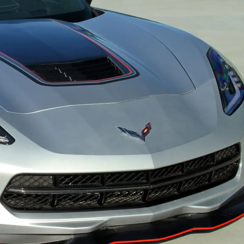 2014-19 Corvette Concept7 Carbon Fiber Front Grille Center Bar (2 Variations) (Ships In Approx. 3-4 Weeks) 1