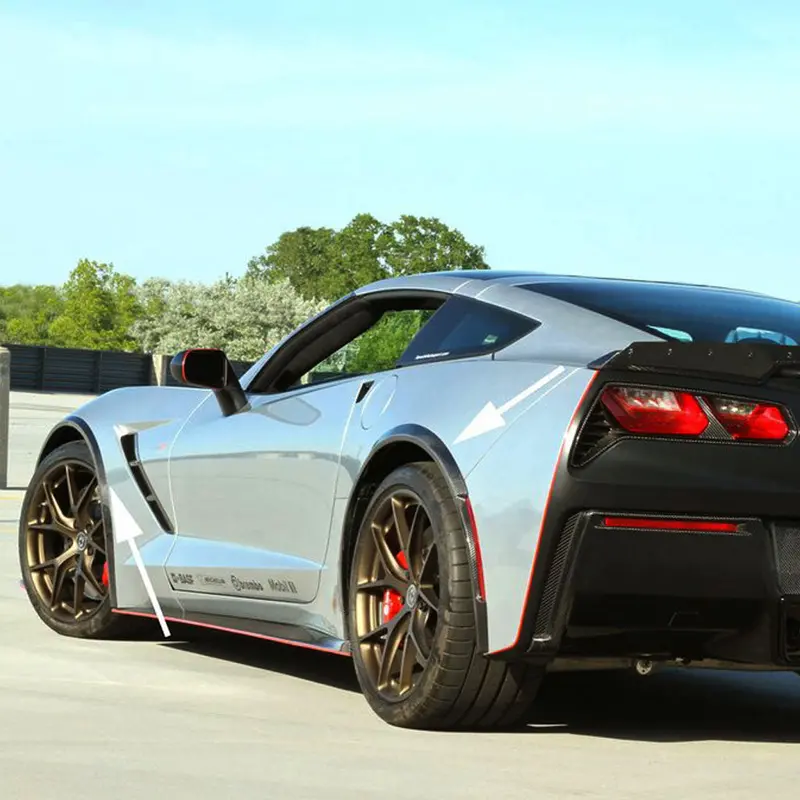 2014-19 Corvette Concept7 Carbon Fiber Front & Rear Fender Flares (2 Variations) (Ships In Approx. 3-4 Weeks) 1