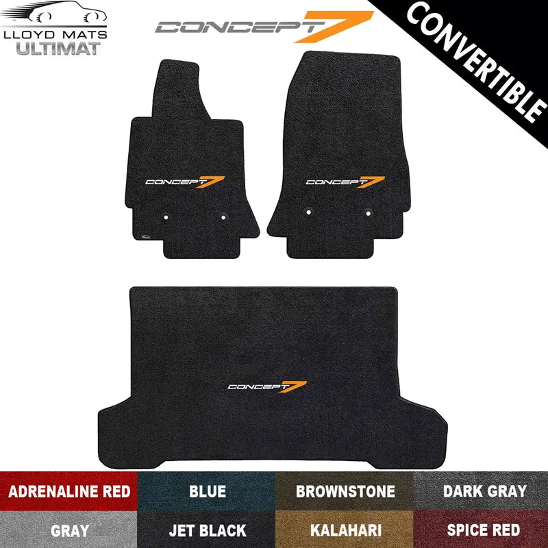 2014-19 Corvette Convertible Concept7 Lloyd Ultimat Floor & Cargo Mat Set (8 Colors) (Drop Ships In Approx. 2-3 Weeks) 1