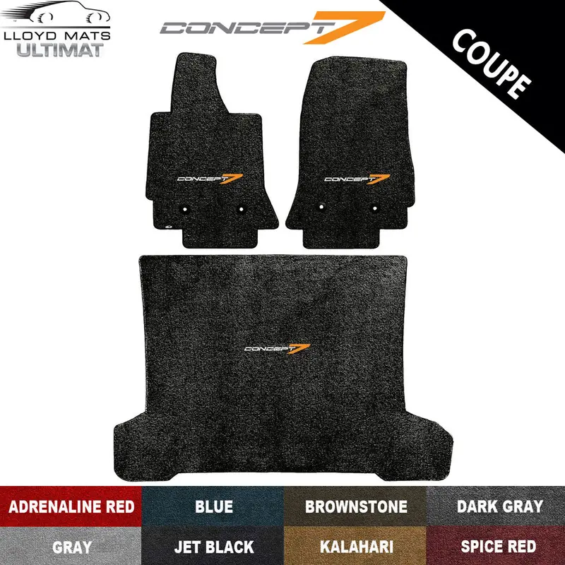 2014-19 Corvette Coupe Concept7 Lloyd Ultimat Floor & Cargo Mat Set (8 Colors) (Drop Ships In Approx. 1-2 Weeks) 1