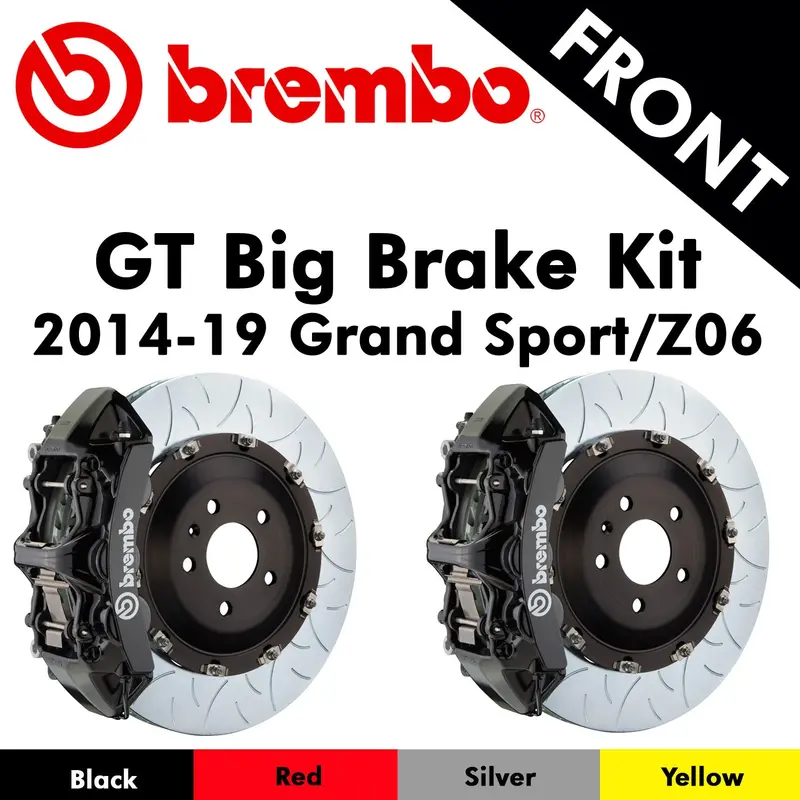 2014-19 Corvette Grand Sport/Z06 Brembo Gt Front Big Brake Kit (4 Colors) (Ships In Approx. 3-4 Weeks) 1