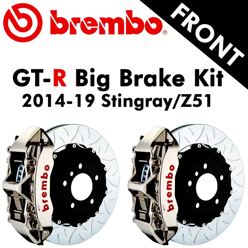2014-19 Corvette Stingray/Z51 Brembo Gt-R Front Big Brake Kit (Drop Ships In Approx. 3-4 Weeks) 1