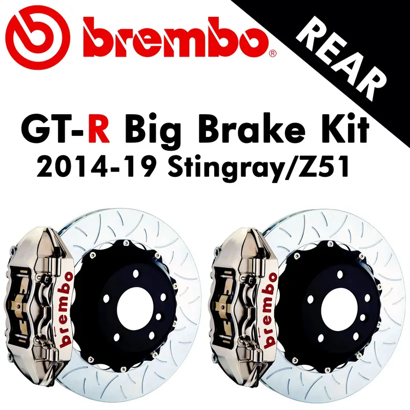 2014-19 Corvette Stingray/Z51 Brembo Gt-R Rear Big Brake Kit (Drop Ships In Approx. 3-4 Weeks) 1