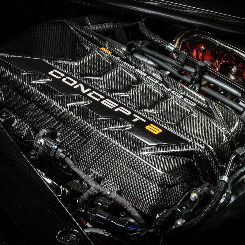 2020-2026 C8 Corvette Concept8 Bespoke Carbon Fiber Engine Cover (In Stock) 1