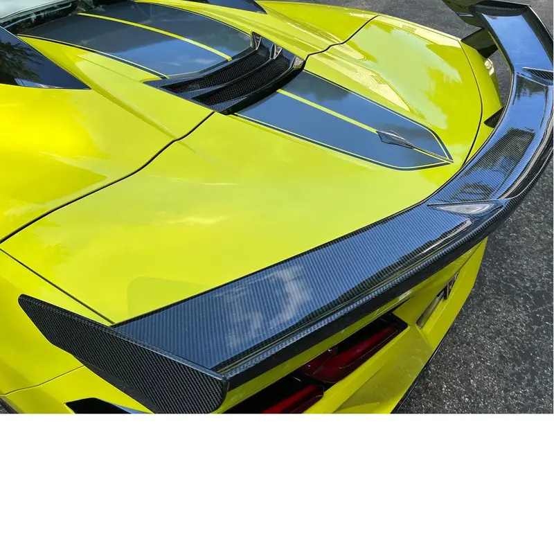 2020-2026 Corvette C8 Concept8 Carbon Fiber High Mount Rear Wing (Ships In Approx. 3-4 Weeks) 1
