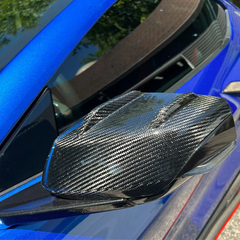 2020-2026 Corvette C8 Concept8 Carbon Fiber Mirror Caps (In Stock) 1