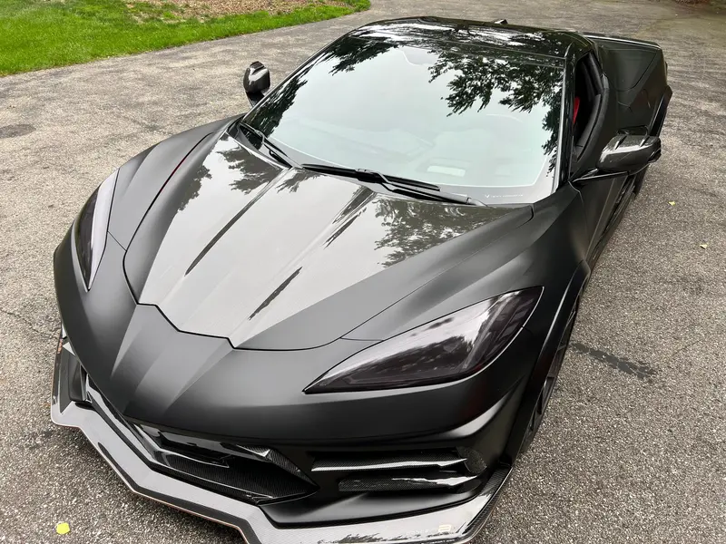 2020-2026 Corvette Concept8 Carbon Fiber Raised Center Section Hood (2 Variations) (Ships In Approx. 3-4 Weeks) 1