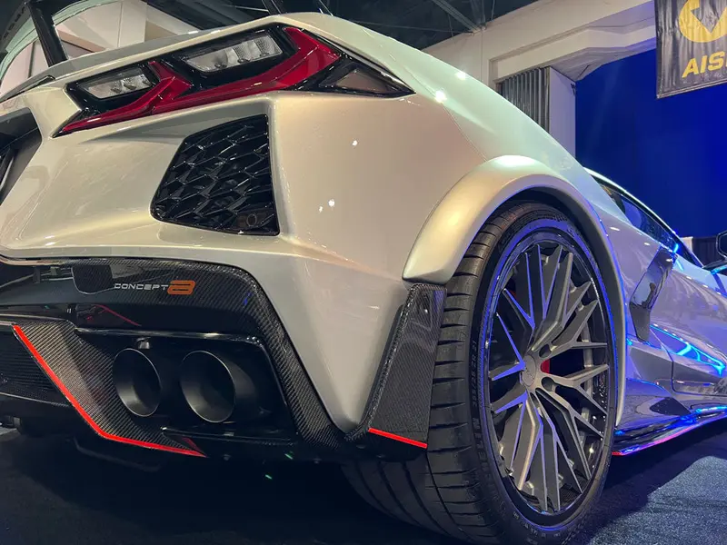 2020-2026 Corvette Concept8 Fiberglass Wide Body Fender Flare Set With Canards (Ships In Approx. 3-4 Weeks) 1