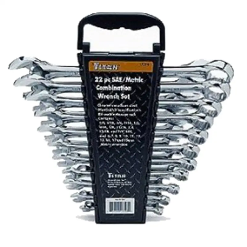 22-Piece Standard/Metric Combination Wrench Set Tit17398 Titan 1