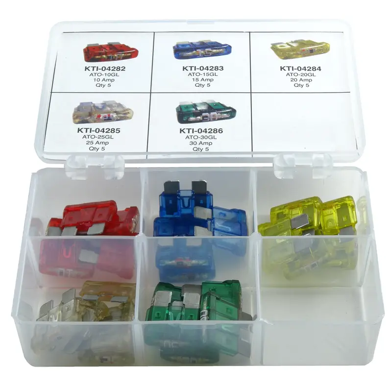 25-Pc Ato Glo-Fuse Assortment With 5 Different Amp Sizes Kti00070 K Tool International 1